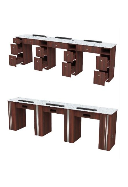 VN PRO AYC AVON I TRIPLE MANICURE TABLE WITHOUT EXHAUST