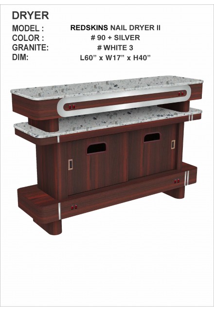 Redskin - Nail Dryer with Trash can