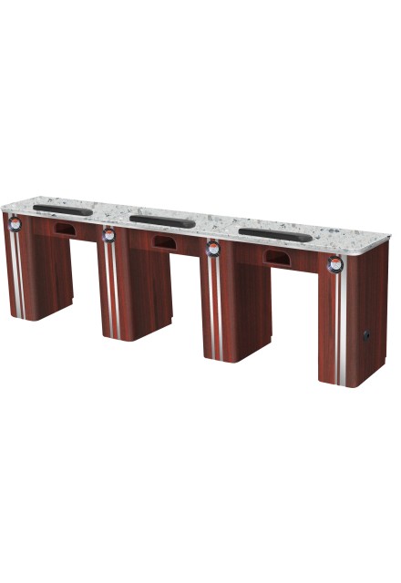Redskin Nail Table - Triple with Fan