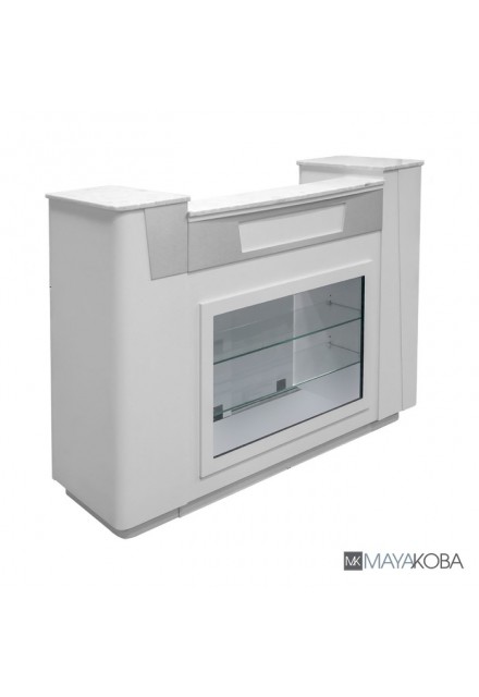 VN PRO AYC SONOMA RECEPTION TABLE WITH GLASS DISPLAY