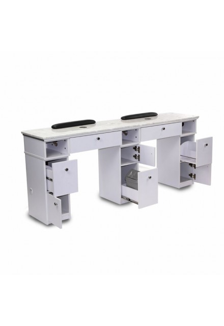 VN PRO AYC SONOMA DOUBLE MANICURE TABLE (WITH EXHAUST)