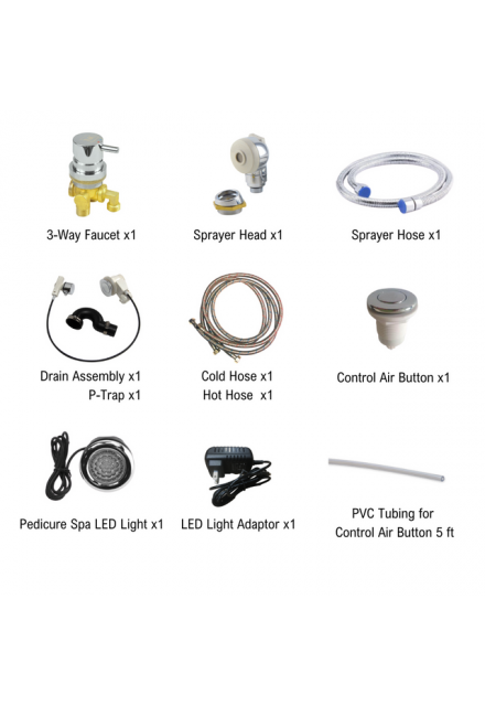 VN-Alessi & Serenity II Pedicure Spa Parts Kit