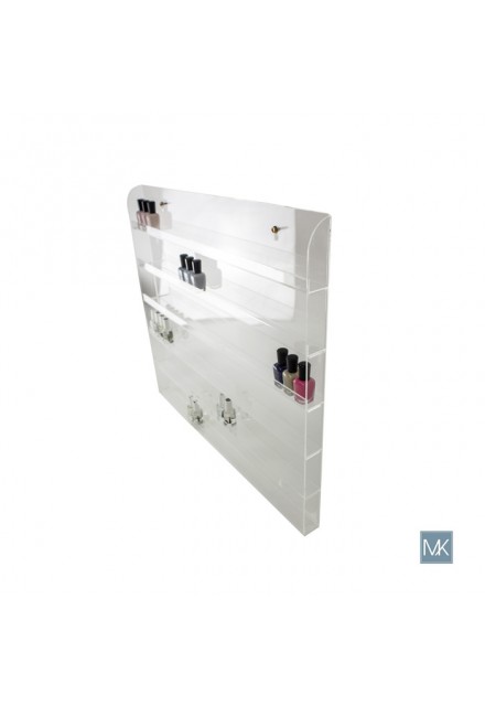 VN PRO AYC WALL MOUNT ACRYLIC NAIL POLISH RACK 120 BOTTLES
