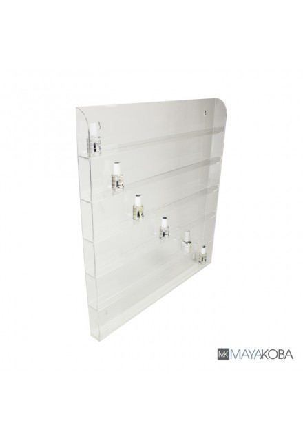 VN PRO AYC WALL MOUNT ACRYLIC NAIL POLISH RACK 96 BOTTLES